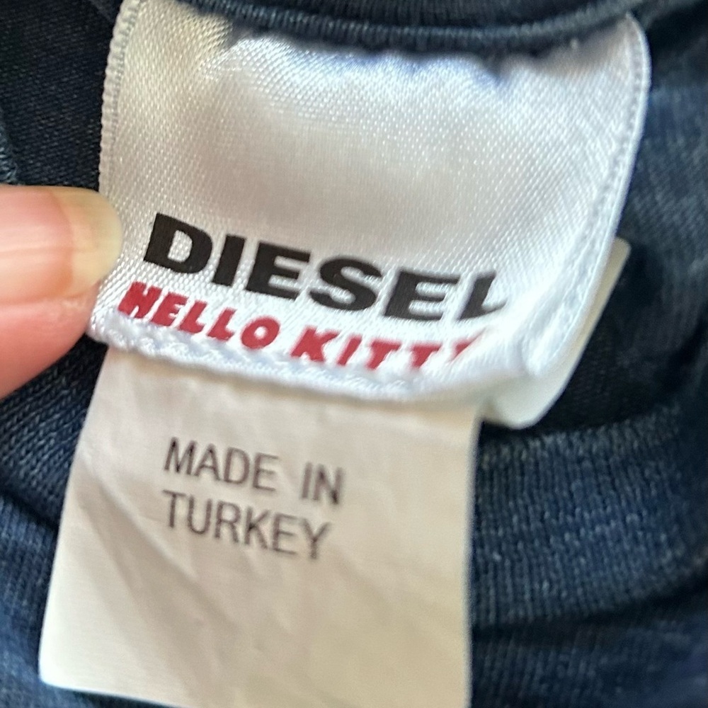Diesel industrial Hello Kitty girls size 2 blue jean puff dress - Picture 6 of 7
